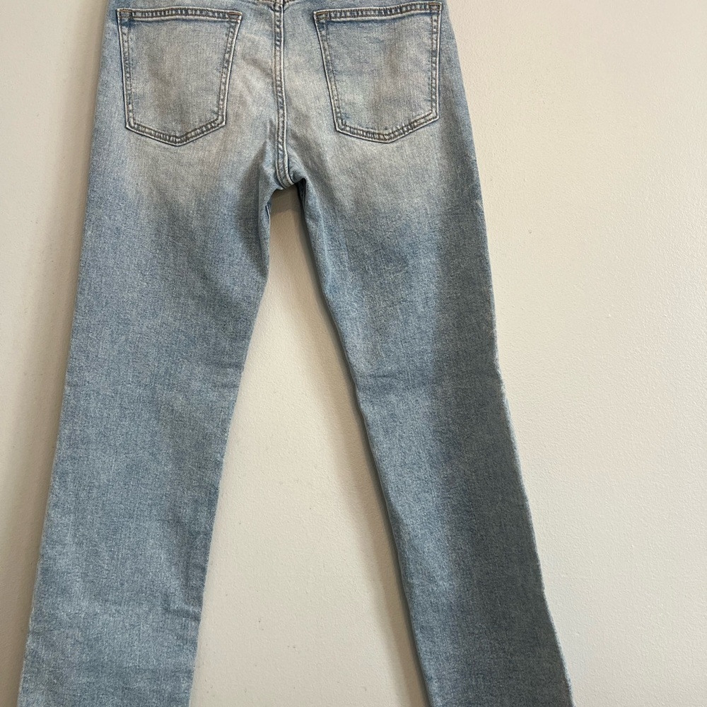 Old Navy Girls Sz 16 Blue Jeans Straight Ankle Built in Flex Adjustable Waist - Picture 12 of 14